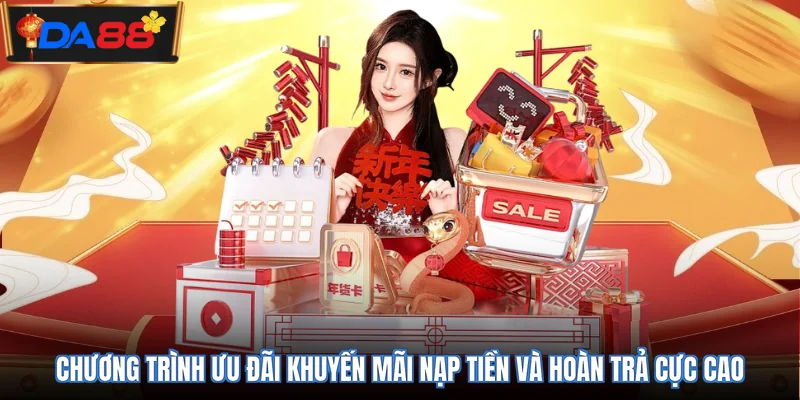 Chương trình ưu đãi khuyến mãi nạp tiền và hoàn trả cực cao