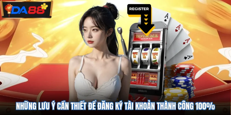 Những lưu ý cần thiết để đăng ký tài khoản thành công 100%